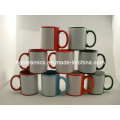 Red Color Mug with White Panel Sulimation Mug